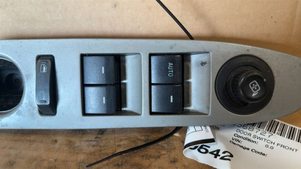Window Master Switch from a 2012 Ford Fusion, left side, photo 3
