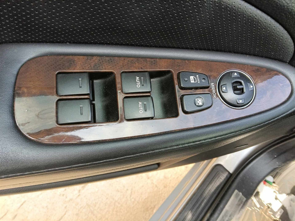 Window Master Switch from a 2011 Hyundai Genesis, left side, photo 1