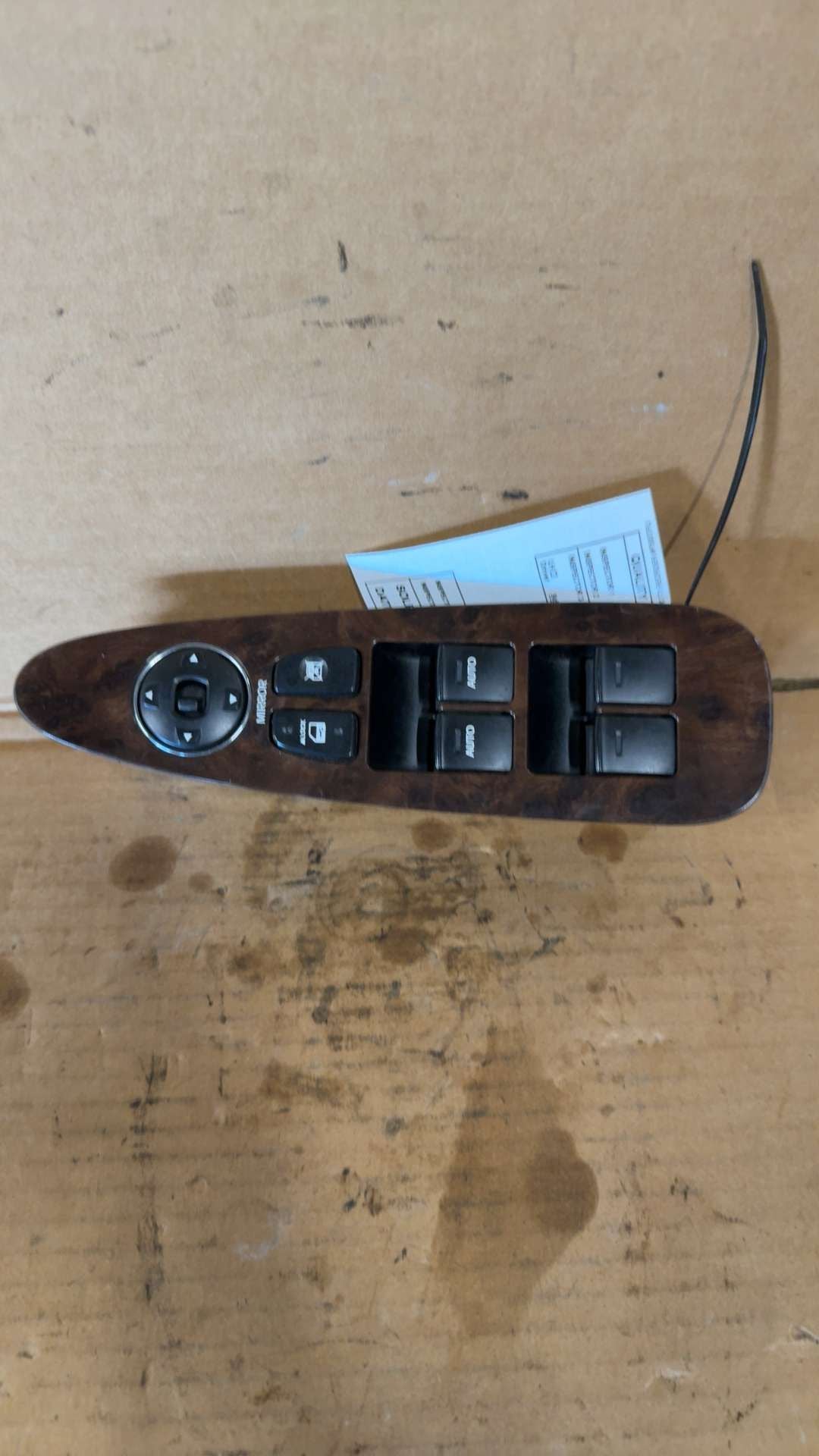 Window Master Switch from a 2011 Hyundai Genesis, left side, photo 2