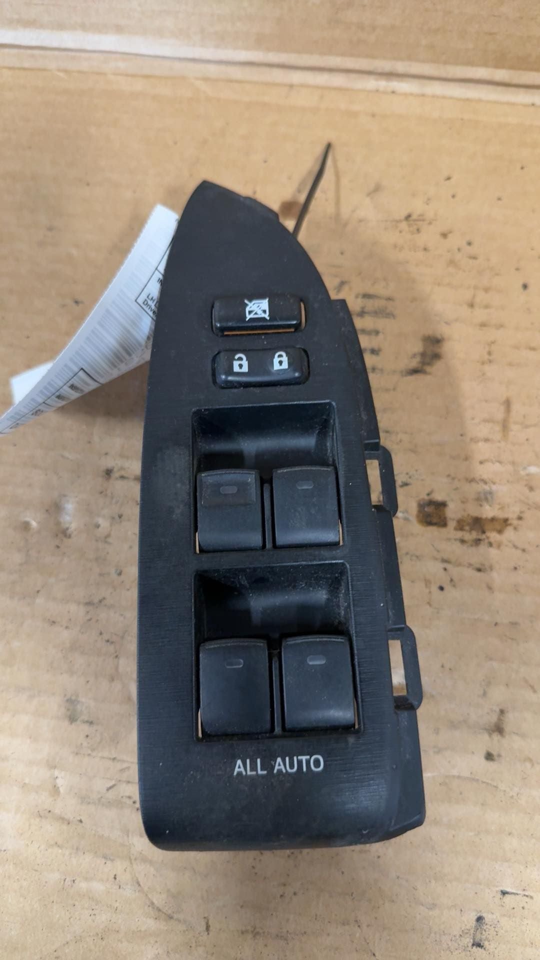 Window Master Switch from a 2013 Toyota Prius, left side, photo 2