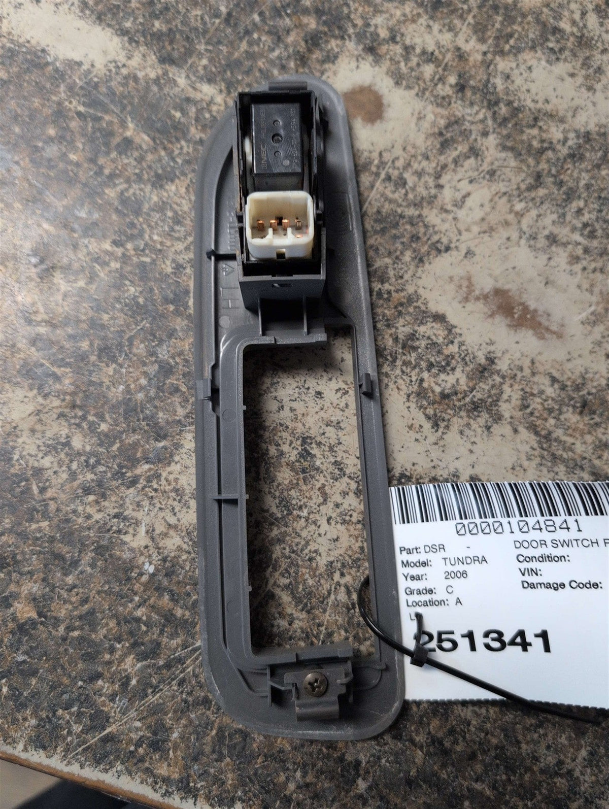 Rear Door Switch from a 2006 Toyota, left side, photo 2