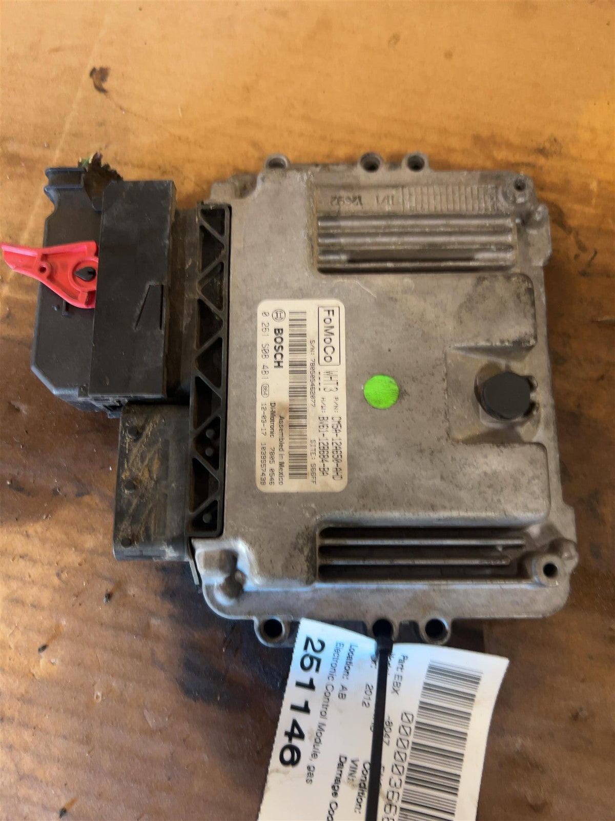 Engine Control Module (ECM/PCM) from a 2012 Ford Focus, photo 1