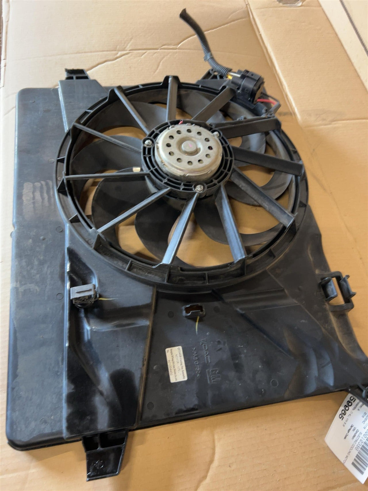 Radiator Fan Assembly from a 2016 Buick Encore, photo 1