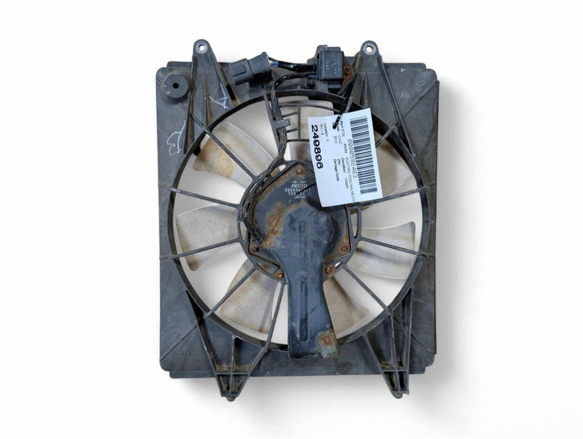 AC Condenser Fan Assembly from a 2012 Honda Civic, right side, photo 2