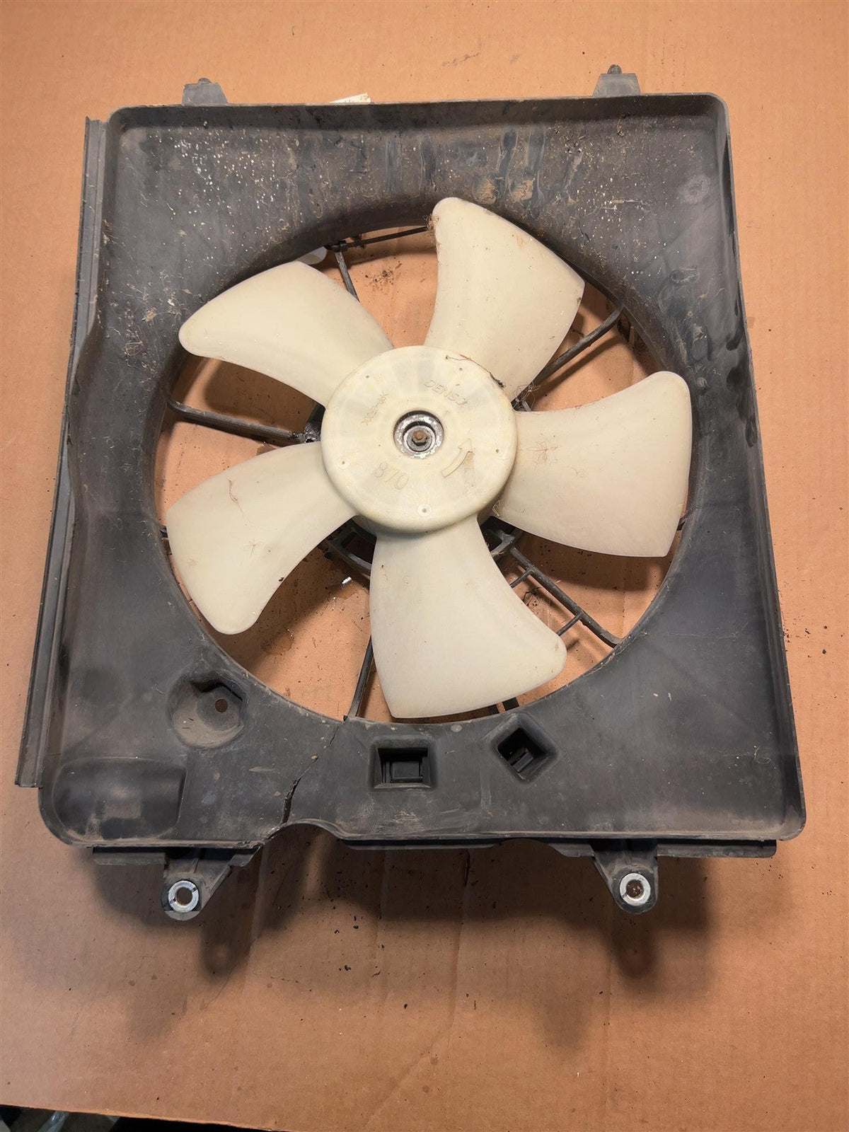Radiator Fan Assembly from a 2014 Honda CR-V, left side, photo 2