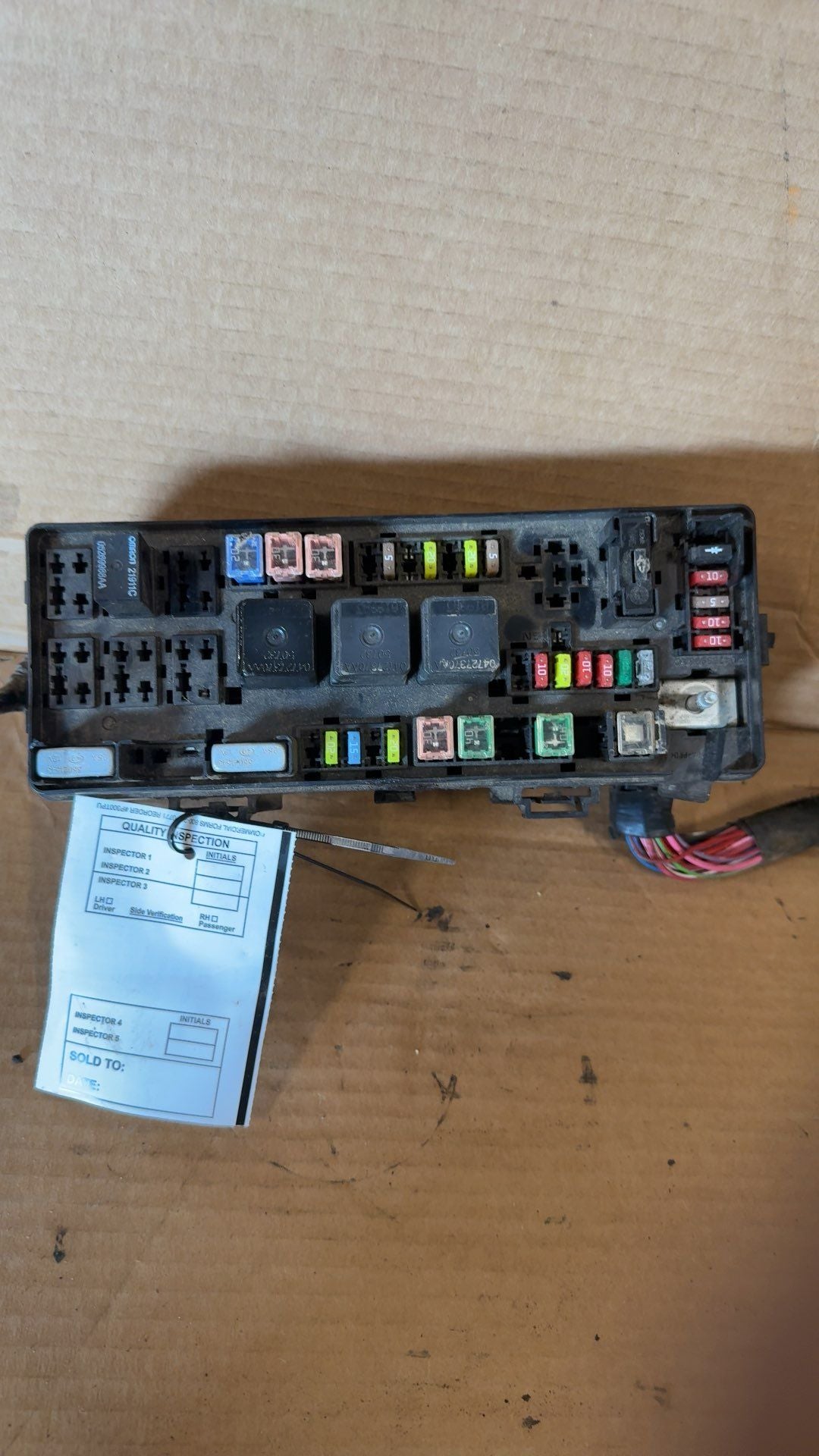 Engine Fuse Box from a 2010 Dodge Charger, photo 1