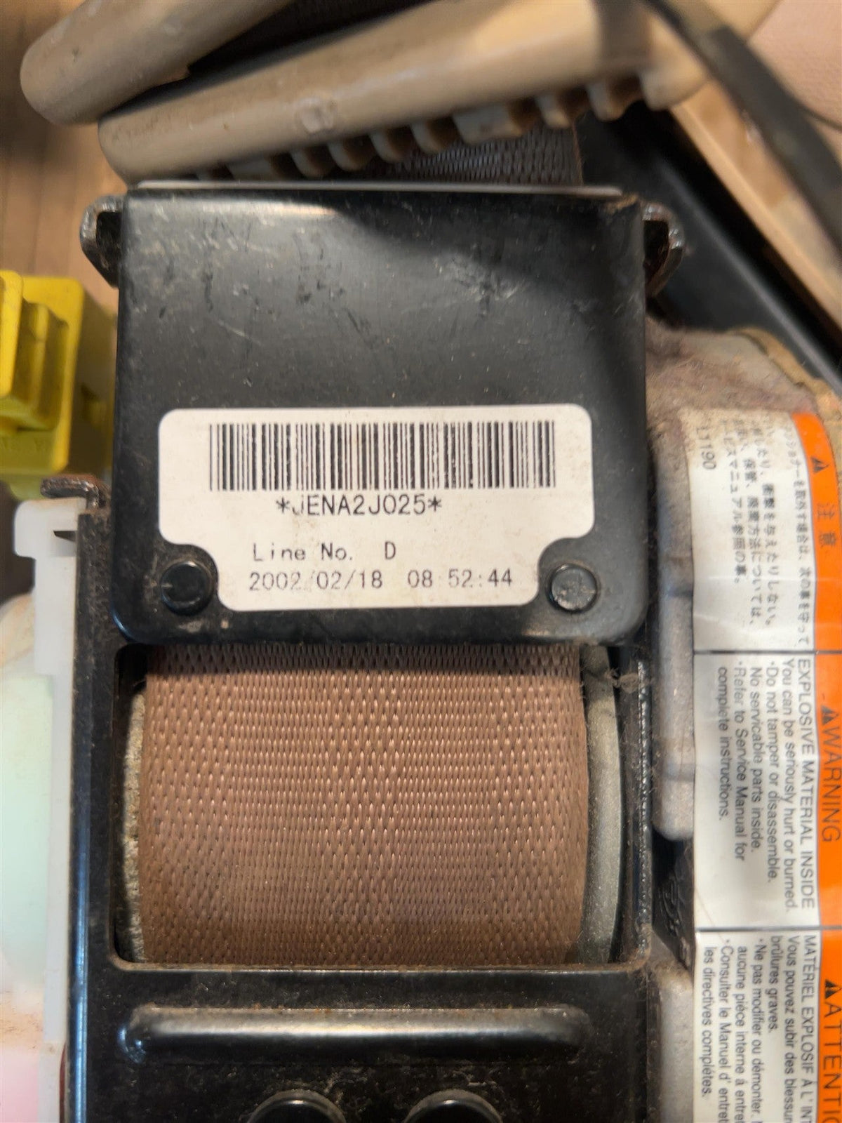 Seat Belt from a 2002 Honda CR-V, front, photo 2