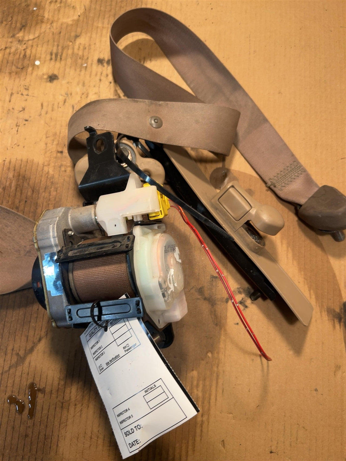 Seat Belt from a 2002 Honda CR-V, front, photo 3