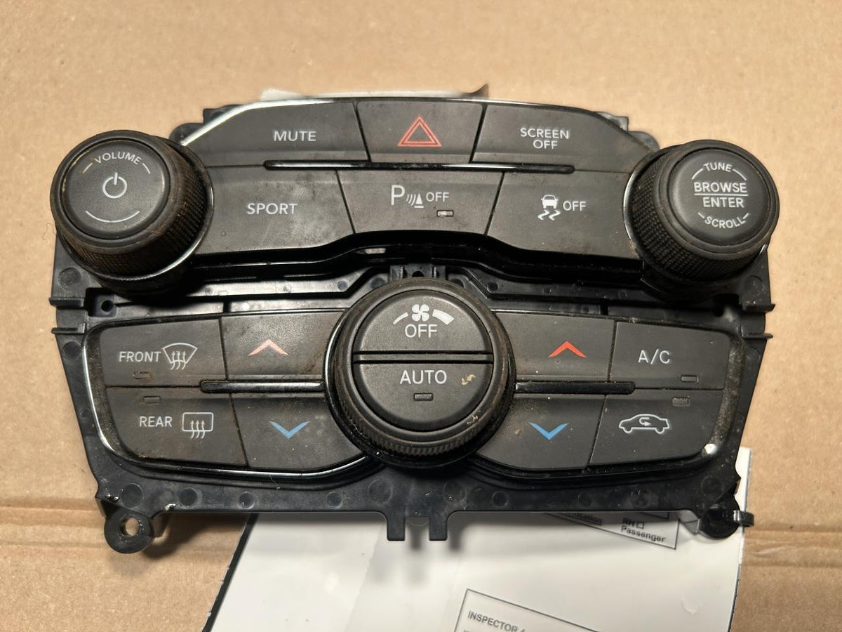 Climate Control Panel from a 2020 Dodge Challenger, photo 2