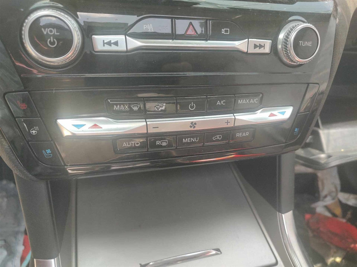 Climate Control Panel from a 2021 Ford Explorer, front, photo 1
