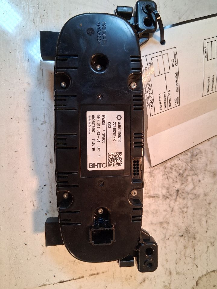 Climate Control Panel from a 2016 Smart, photo 3