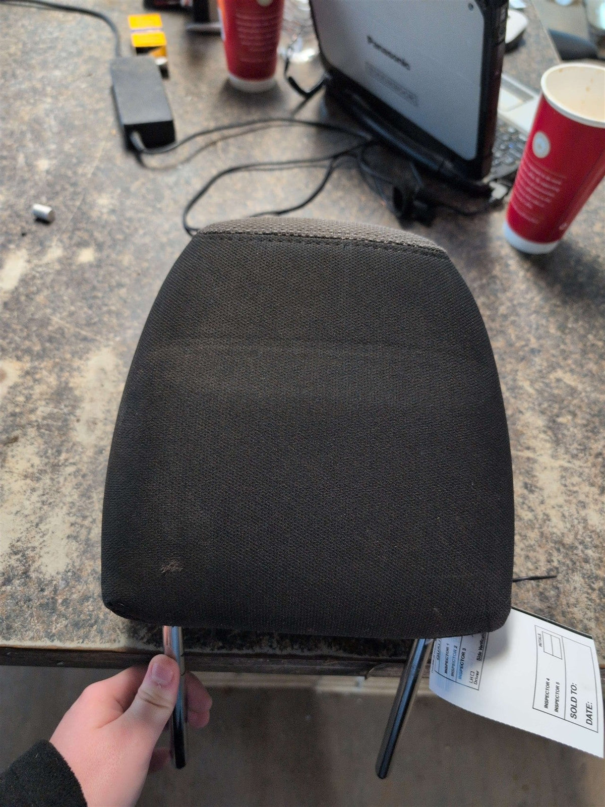 Headrest from a 2014 Ford Explorer, right side, photo 3