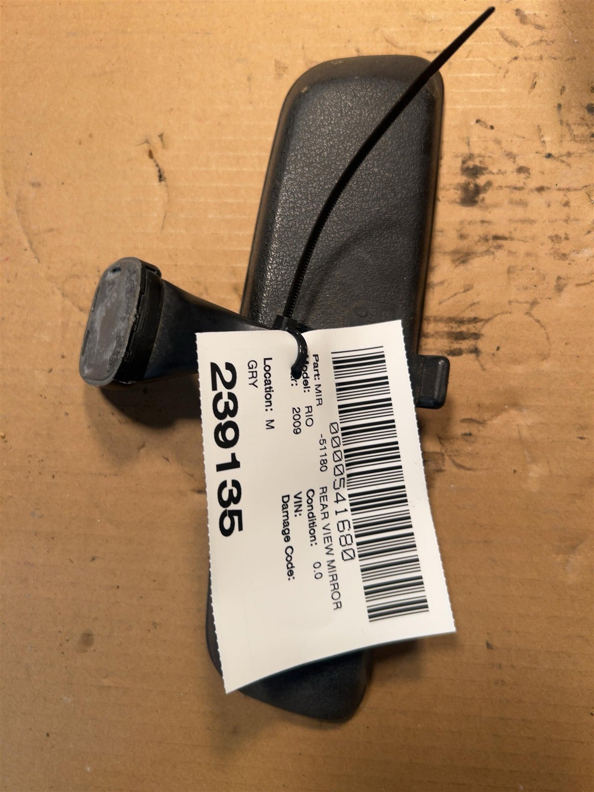 Interior Rear View Mirror from a 2009 Kia Rio, photo 2