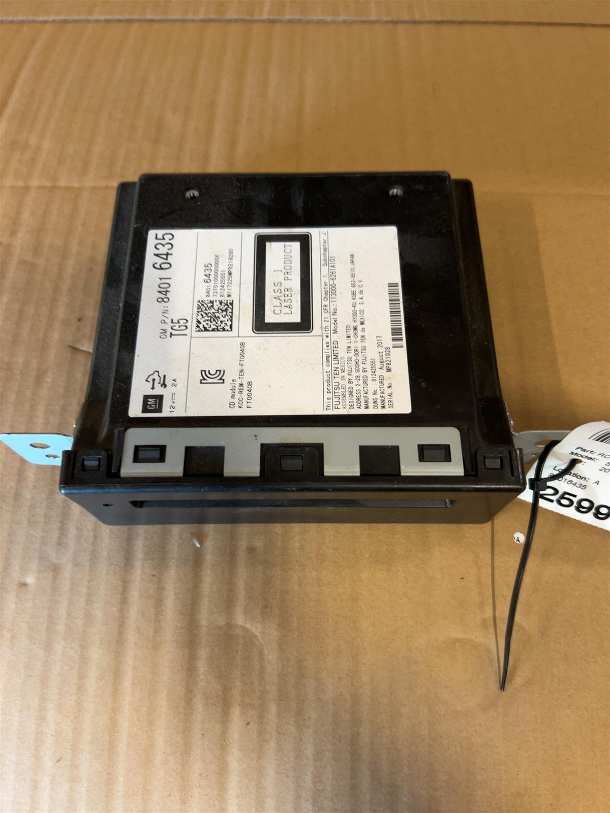 CD Player from a 2018 Chevrolet Silverado 1500, photo 1