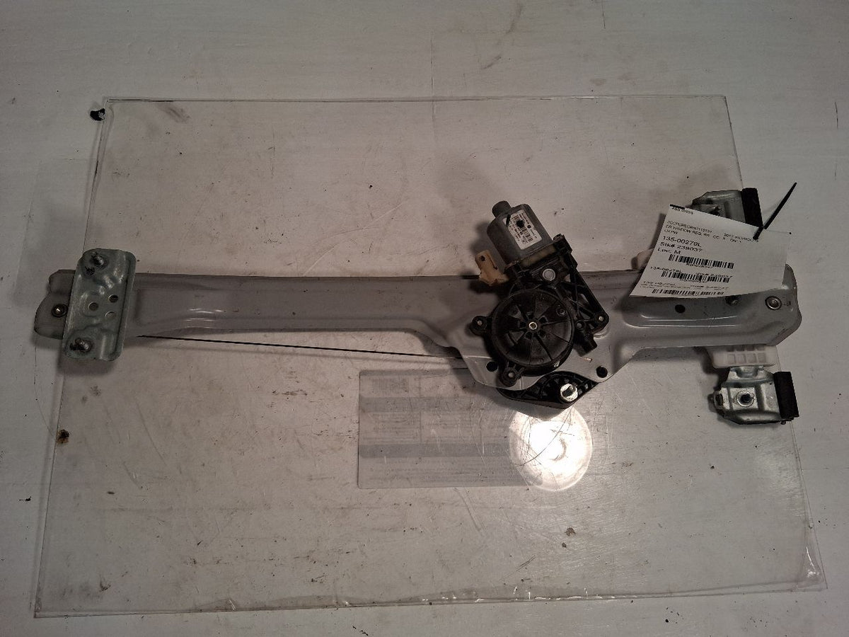 Window Regulator from a 2017 Chevrolet Silverado 1500, rear, left side, photo 1
