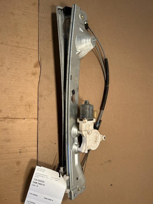 Window Regulator from a 2011 Chevrolet Silverado 1500, rear, left side, photo 1