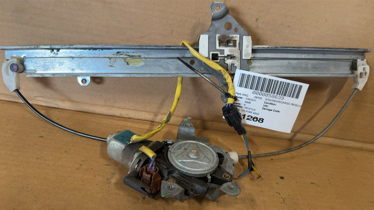 Window Regulator from a 2006 Nissan, rear, left side, photo 1