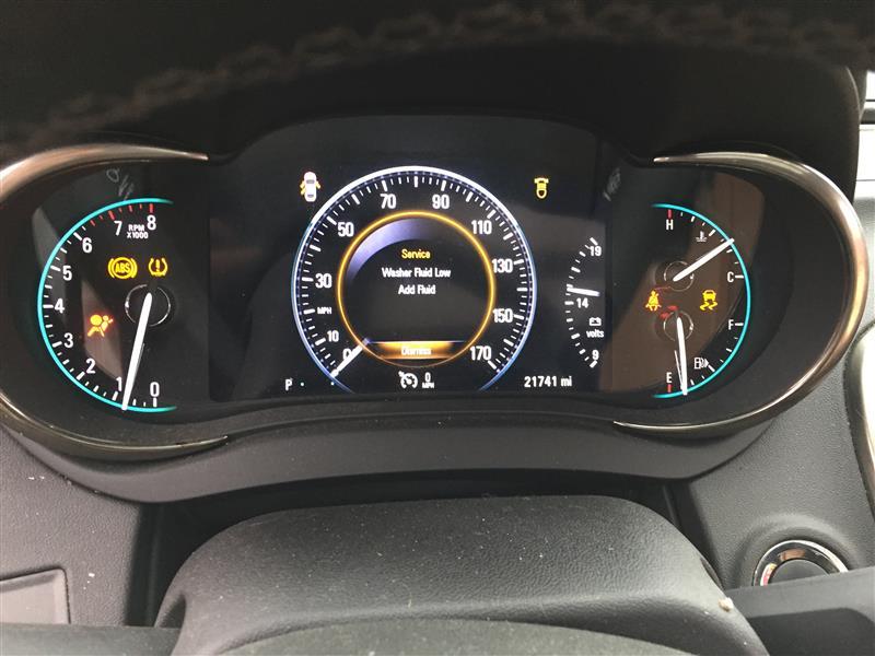 Speedometer Instrument Cluster from a 2016 Buick LaCrosse, photo 1