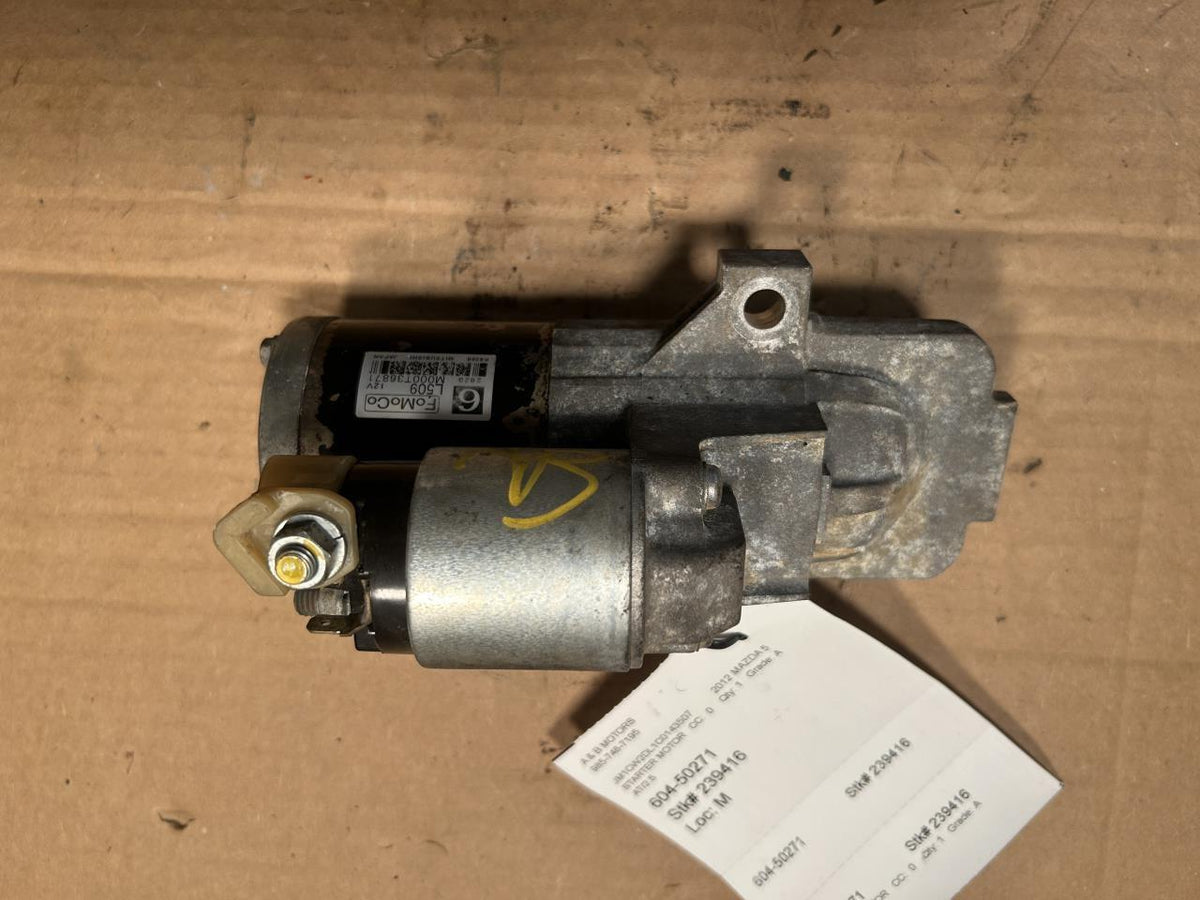 Starter Motor from a 2012 Mazda 5, photo 1