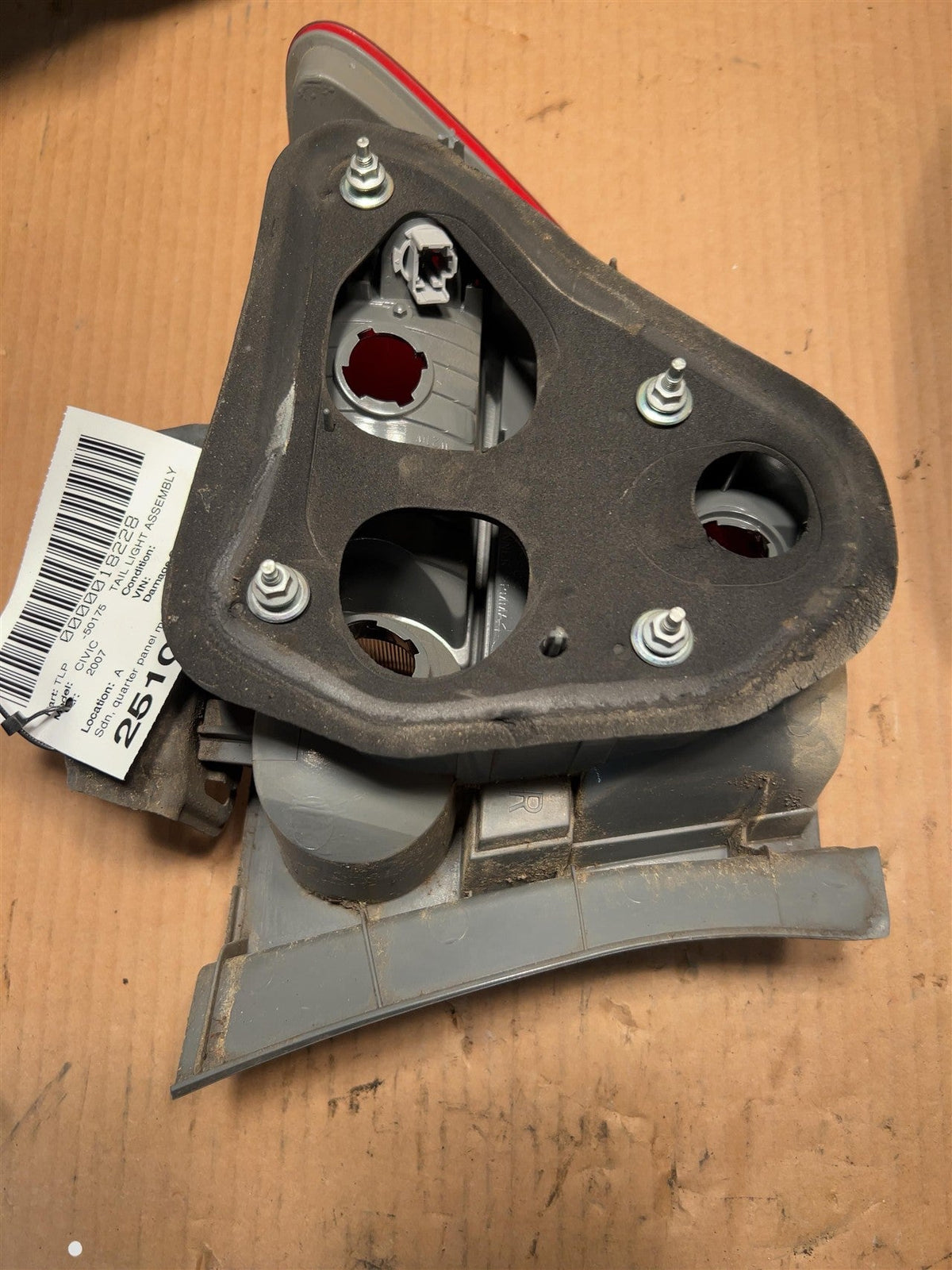 Tail Light from a 2007 Honda, right side, photo 3