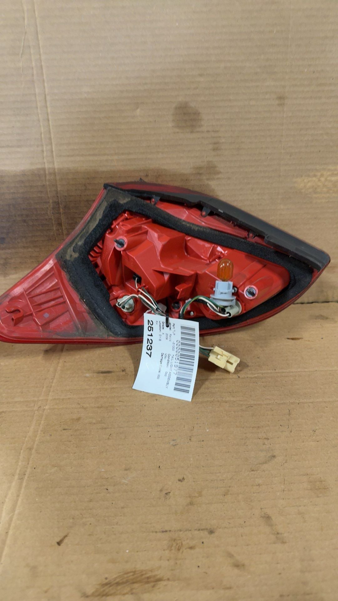 Tail Light from a 2009 Toyota RAV4, right side, photo 3