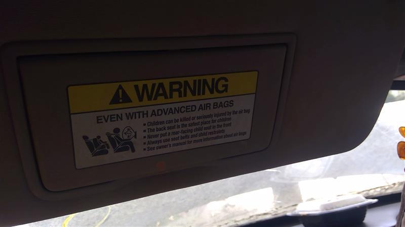 Sun Visor from a 2011 Honda Accord, left side, photo 1