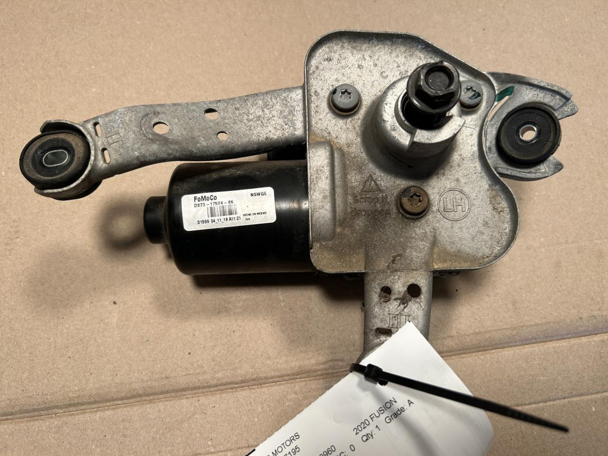 Windshield Wiper Motor from a 2020 Ford Fusion, left side, photo 1
