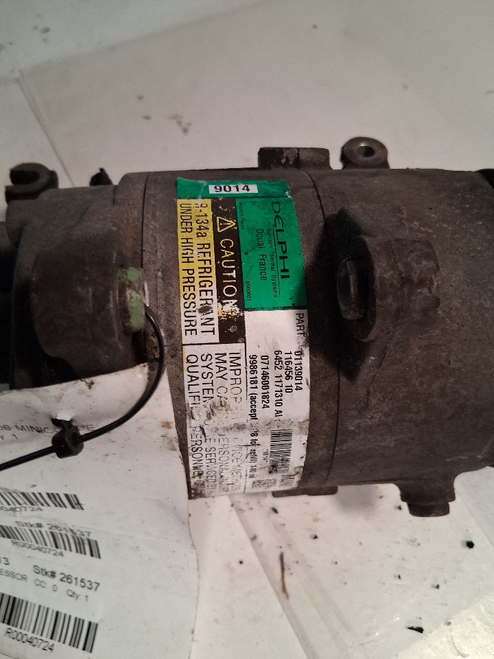 AC Compressor from a 2006 Mini Cooper, photo 3