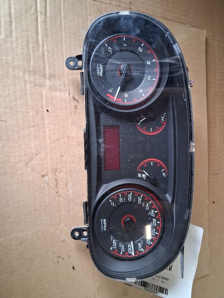Speedometer Instrument Cluster from a 2015 Dodge Dart, photo 1