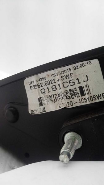 2014-2015 kia optima RH Passenger Side Power Folding w/o blind spot Door Mirror White OEM - Used - Photo 3