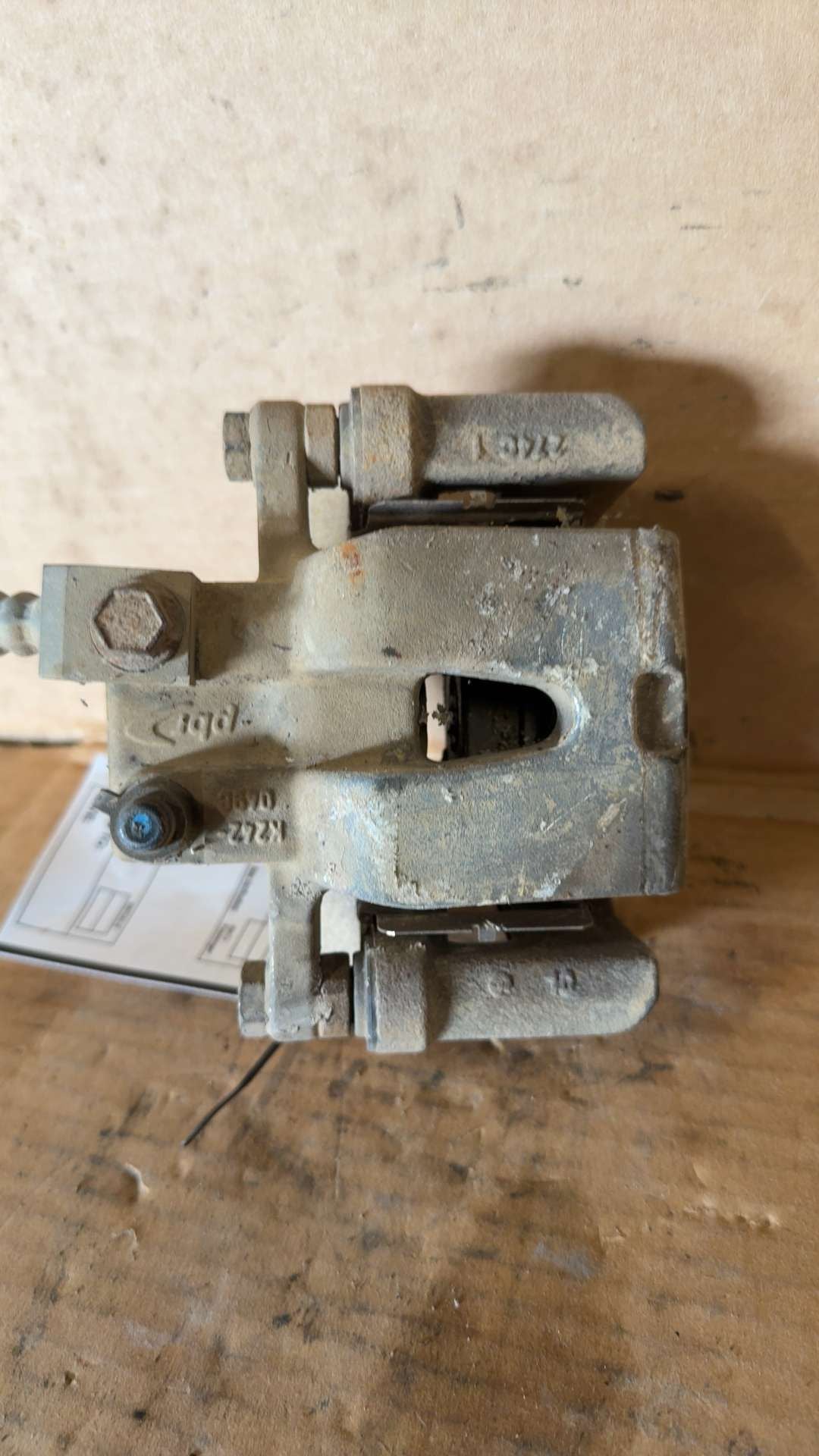 Brake Caliper from a 2019 Dodge Charger, rear, right side, photo 1