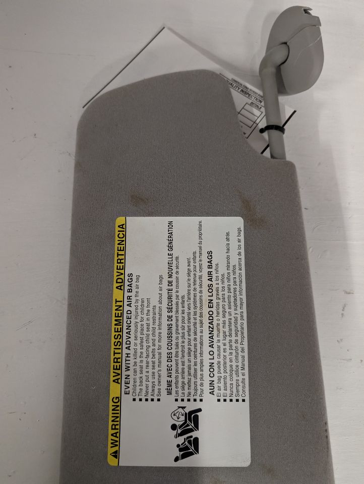 Sun Visor from a 2010 Toyota Tundra, right side, photo 5