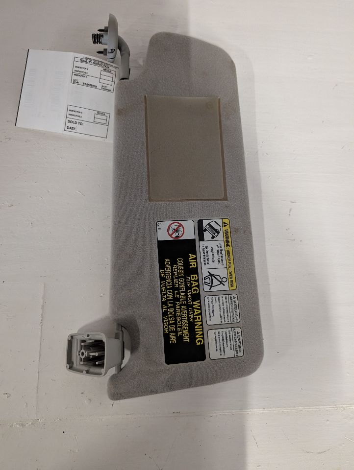Sun Visor from a 2010 Toyota Tundra, left side, photo 2