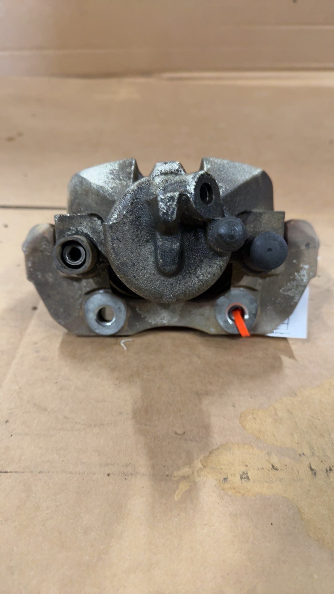 Brake Caliper from a 2012 Ford Focus, front, right side, photo 2