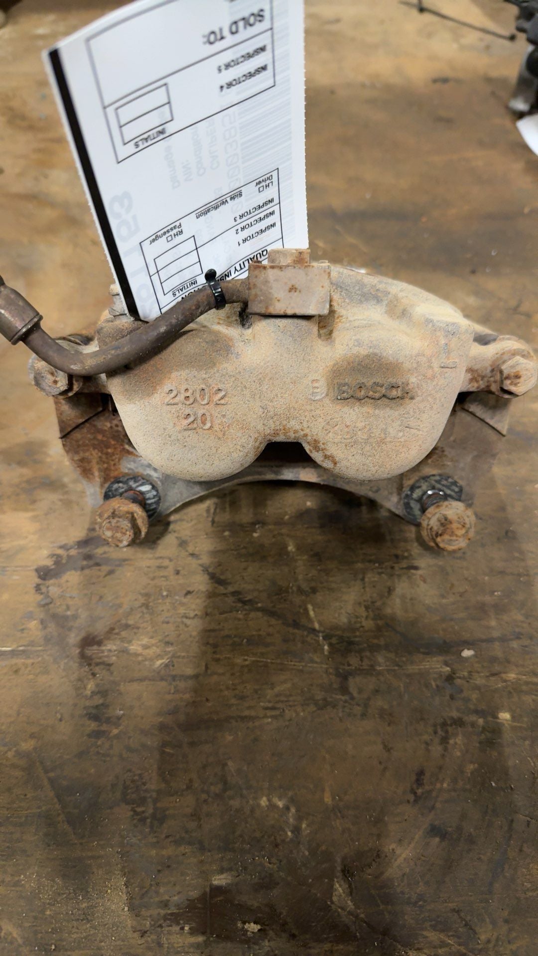Brake Caliper from a 1999 Ford Ranger, front, right side, photo 2