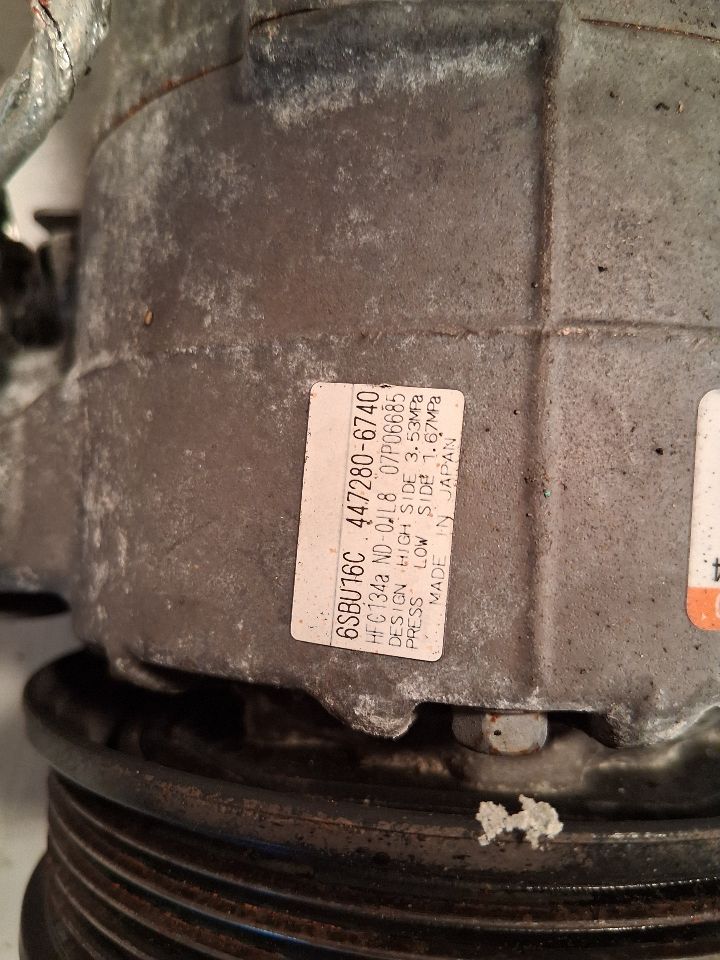 AC Compressor from a 2013 Dodge Dart, photo 3