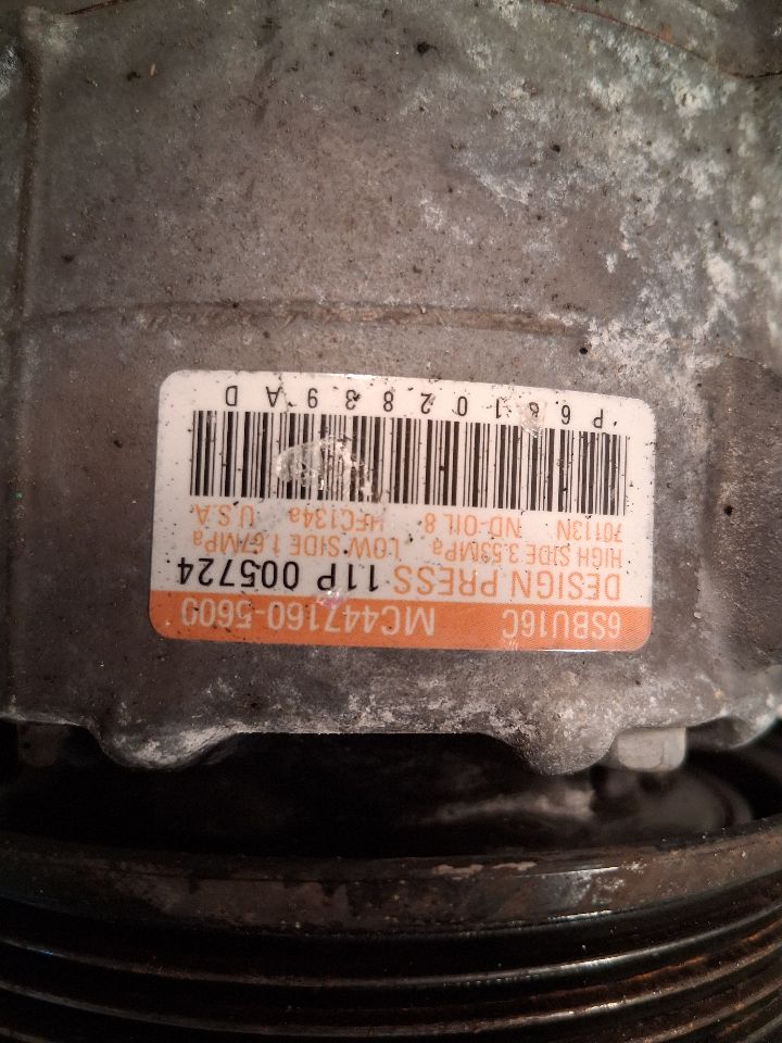 AC Compressor from a 2013 Dodge Dart, photo 4