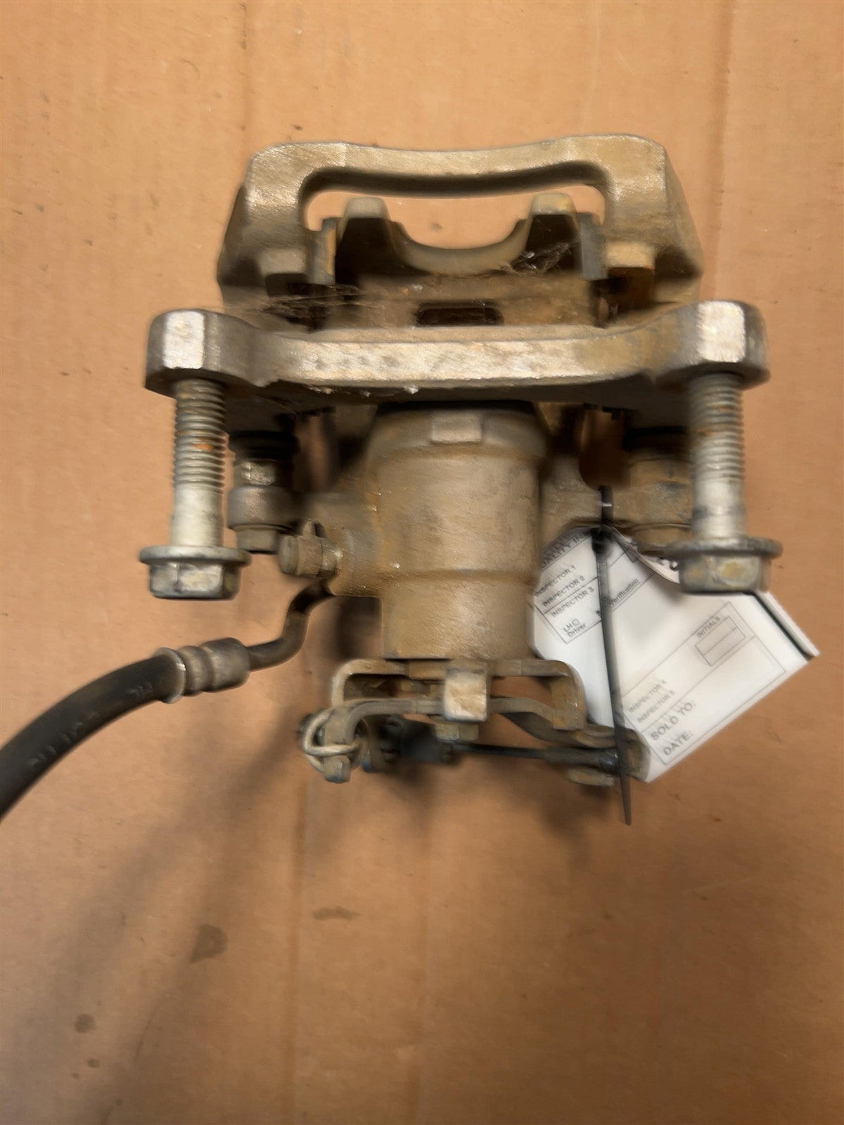 Brake Caliper from a 2018 Chevrolet Malibu, rear, right side, photo 2
