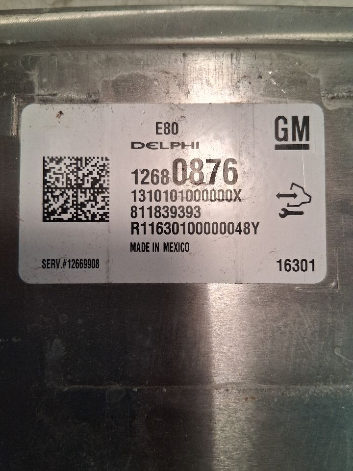 Engine Control Module (ECM/PCM) from a 2017 Chevrolet Malibu, photo 3