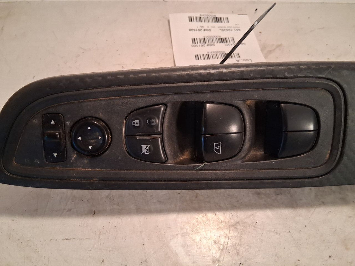 Window Master Switch from a 2022 Nissan Versa, left side, photo 1