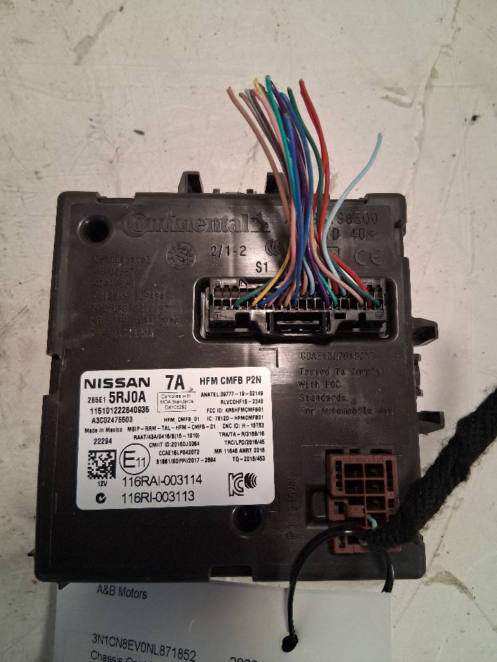 Anti-Theft Module from a 2022 Nissan Versa, photo 1