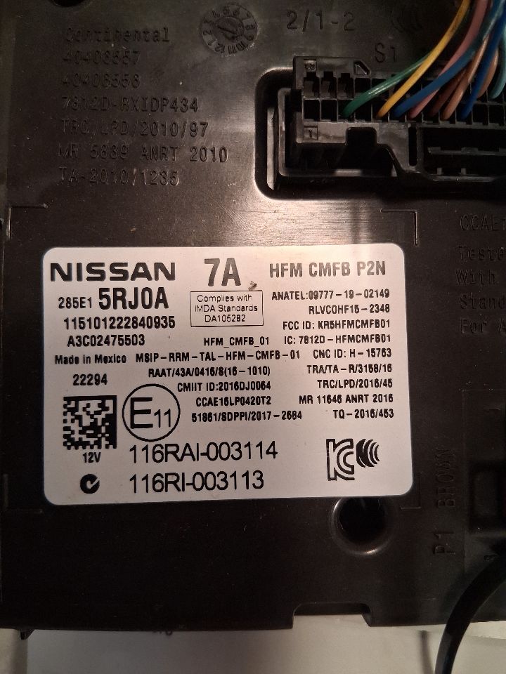 Anti-Theft Module from a 2022 Nissan Versa, photo 2