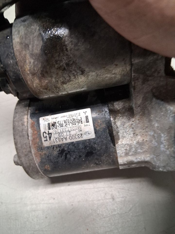 Starter Motor from a 2013 Subaru Impreza, photo 2