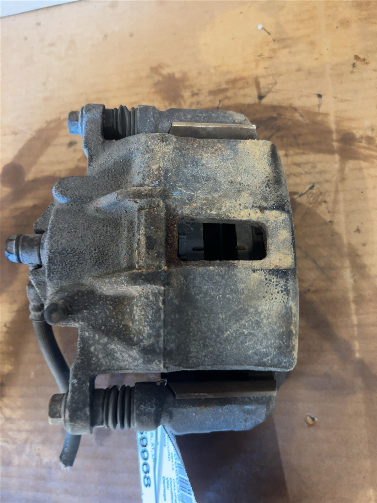 Brake Caliper from a 2003 Honda Accord, front, left side, photo 2