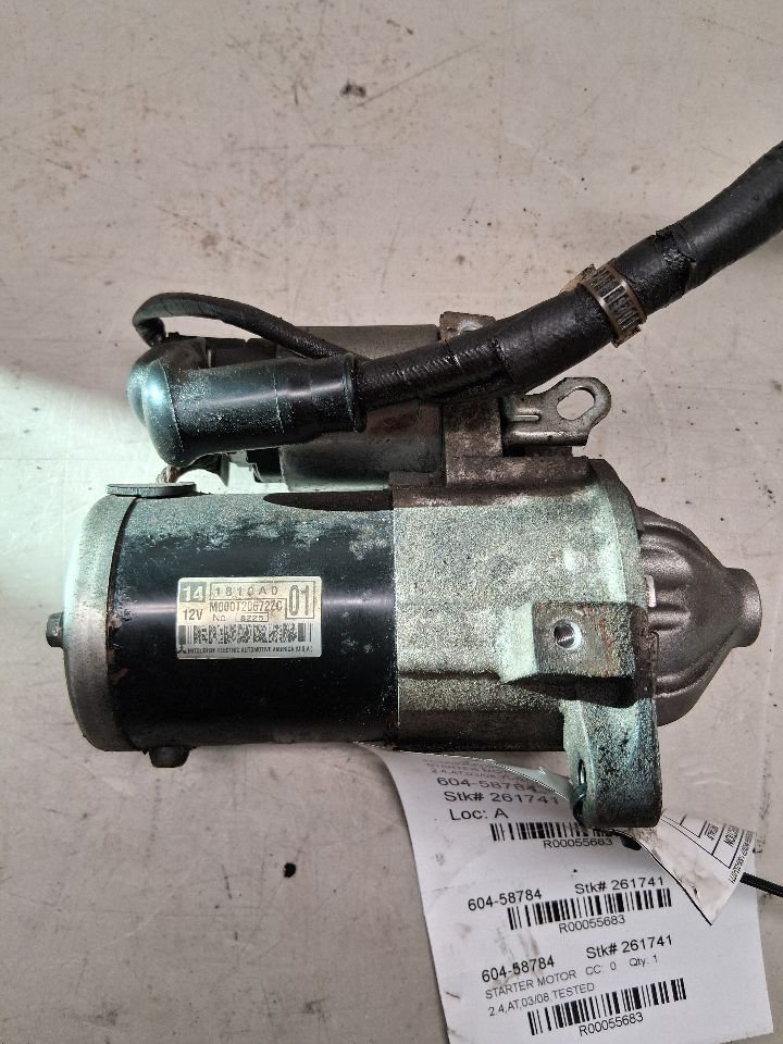 Starter Motor from a 2009 Mitsubishi Galant, photo 1