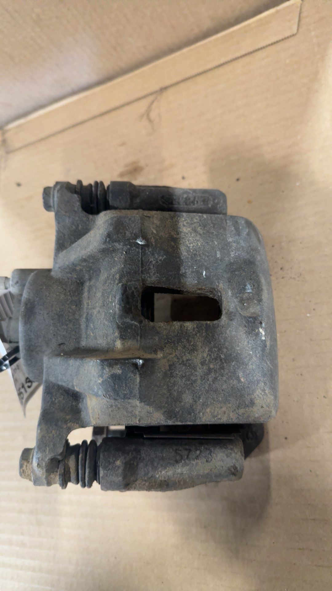 Brake Caliper from a 2007 Toyota, front, left side, photo 2