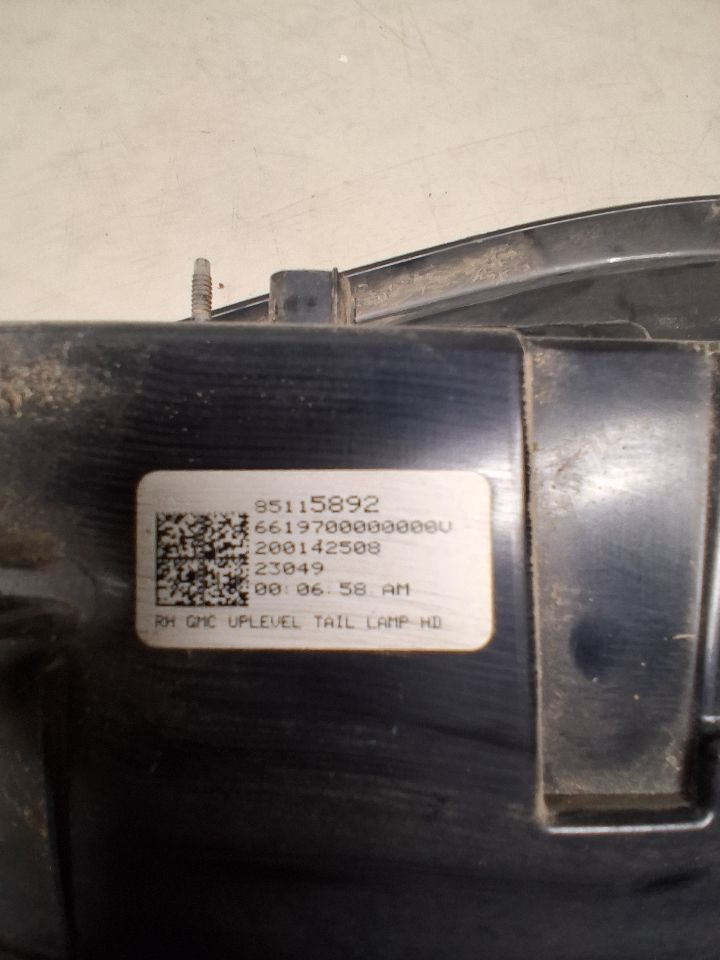 Tail Light from a 2023 GMC Sierra Denali 2500, right side, photo 6