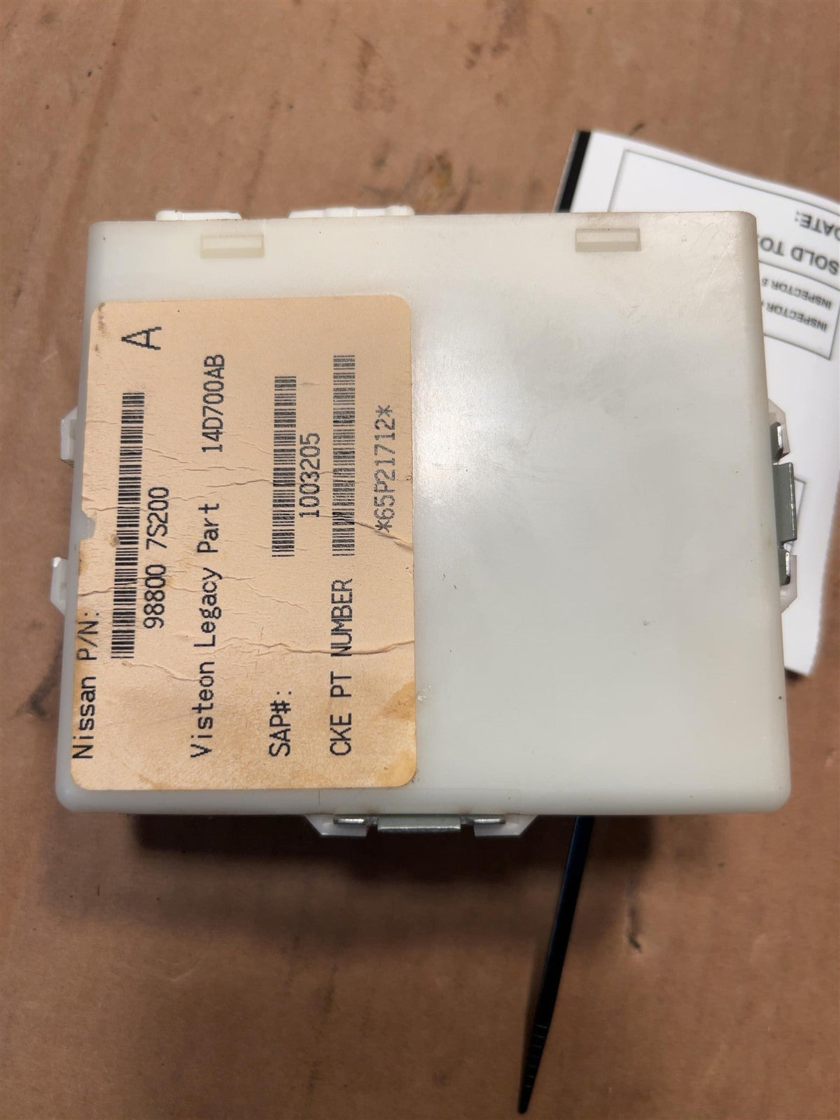 Memory Module from a 2006 Nissan, photo 1