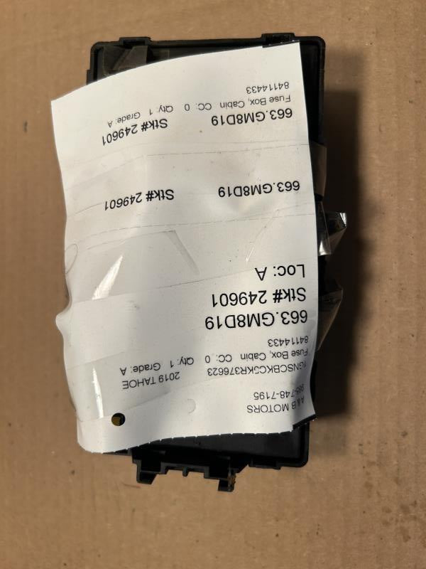 Interior Fuse Box from a 2019 Chevrolet Tahoe, photo 2