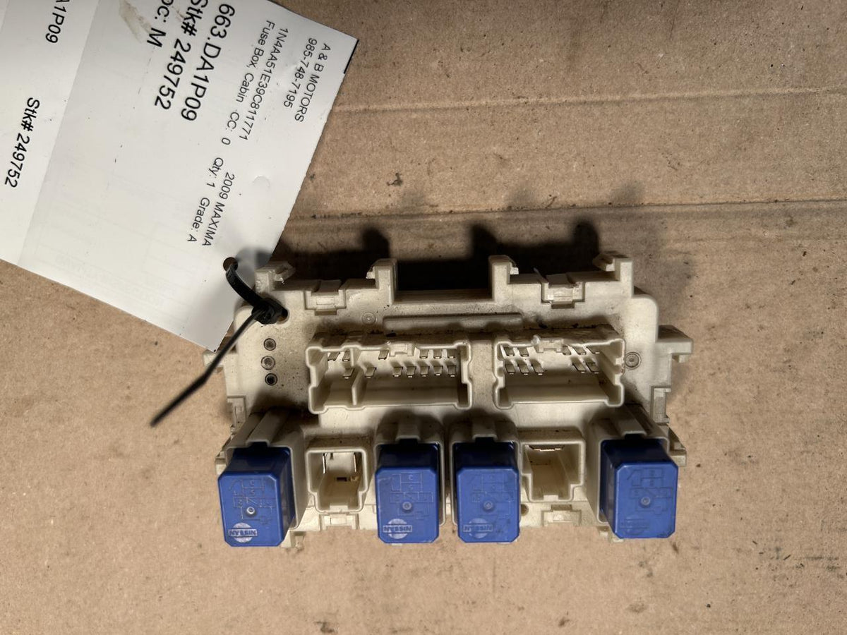 Interior Fuse Box from a 2009 Nissan Maxima, photo 2